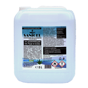 Гел за дезинфекция с омек. SANIGEL 5л.