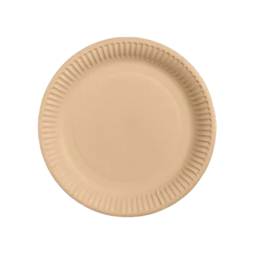 Cardboard plates Kraft Ø18 cm 20x50pcs.