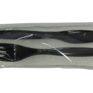 Black Fork/Knife/Salve Deluxe Set - 500pcs.